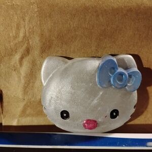 White and Blue Cat-Shaped Light